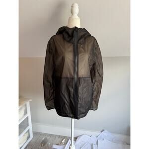 Lululemon raincoat jacket sheer black size 4 XS/S